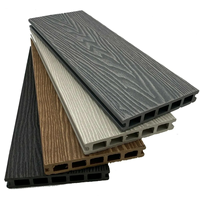 Conception de grain de bois Carreaux de terrasse en bois composite Wpc Planchers pour maisons