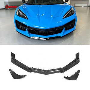 ลิ้นหน้าคาร์บอนไฟเบอร์แท้แบบ Pre-Preg สำหรับ Chevrolet Corvette Z06 สไตล์ OEM สำหรับรถแข่ง ขายส่ง - Product Image 1