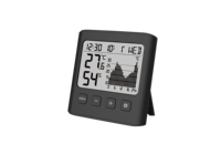 Hygromètre numérique, thermomètre LCD, moniteur électronique de température et d'humidité intérieure, horloge numérique de bureau, thermomètre