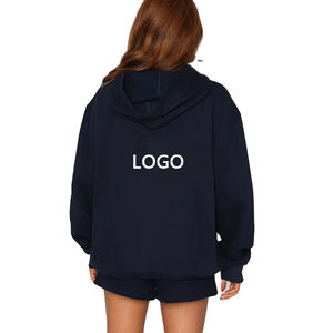 Sudaderas con Capucha Personalizadas al por Mayor para Mujer, 100% Algodón, Talla Grande, Estilo Casual, con Mangas Murciélago - Product Image 3