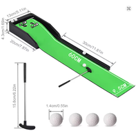 Tapis de putting d'intérieur pour le golf, améliore la précision et la vitesse, mini-tapis de putting, aide à l'alignement pour le golf