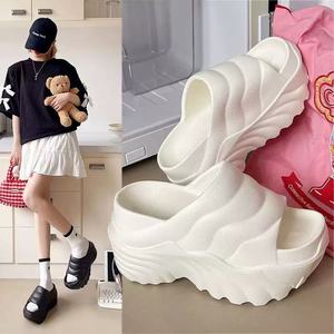 Mules ouvertes pour femme, idéales pour l'extérieur printemps-automne-hiver, à semelle épaisse, double couche, en laine et coton, chaudes et douillettes - Product Image 2