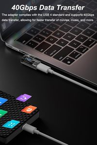<span class=keywords><strong>USB</strong></span> C Nam để Nữ <span class=keywords><strong>adapter</strong></span> với 40gbps tốc độ 140 Wát sạc nhanh và 8K đầu ra <span class=keywords><strong>video</strong></span> màn hình hiển thị kỹ thuật số - Product Image 5