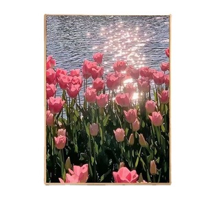 Dipinto a Olio Digitale Fai-da-Te Personalizzato, Decorativo, Dipinto a Mano con <span class=keywords><strong>Paesaggio</strong></span> Vegetale, Cornice in Legno Massiccio, Forma Rettangolare - Product Image 5