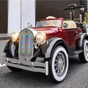 Voiture électrique rétro pour enfants, 4 roues, télécommande, jouet en plastique, design classique, pour les enfants de 2 à 4 ans - Product Image 4