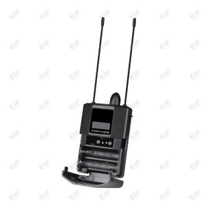 Système de monitoring intra-auriculaire stéréo double AC-220 avec émetteurs sans fil RF et récepteur montable en rack 572-830 MHz, connecteurs XLR - Product Image 4
