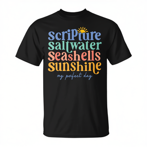 Camiseta Scripted Saltwater Seashells Sunshine Mi día perfecto - Product Image 2