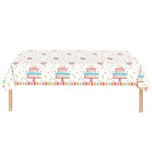 Colorful Birthday Party Decoration Tableware Set Disposable <b>Tablecloth</b> Plates Napkins Forks Party Supplies Kit - Product Image 2