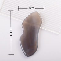 HZ Crystals Best Seller Grey Agate Gua Sha Guasha Massager Tool for Body Gems