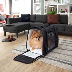 Transporteurs à côtés souples pour petits chats et chiens de taille moyenne Voyage en <span class=keywords><strong>avion</strong></span> à bord sous le siège Sac de transport pour animaux de compagnie - Product Image 3