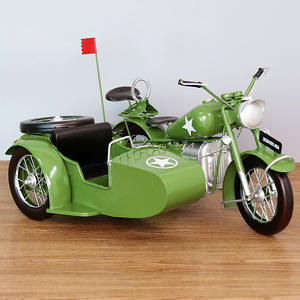 Fer américain Rétro Créatif Modèle de <span class=keywords><strong>moto</strong></span> à trois <span class=keywords><strong>roues</strong></span> Meuble TV Décoration Cadeau Technique de soudage Matériau métallique durable - Product Image 3