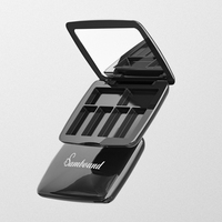 Petite Palette d'ombres à paupières magnétique personnalisée, Palette vide avec boîte d'ombres à paupières miroir