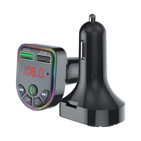 Lecteur MP3 de voiture F5 intelligent avec prise USB/carte TF en plastique 5.3, musique sans perte, transmetteur FM