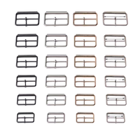 Ceinture métallique de 1 pouce pour boucle en alliage de zinc argenté et doré pour vêtements chaussures en cuir Handbags-25mm/50mm accessoires de manteau
