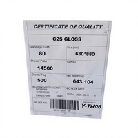 Papier d'art couché brillant C2S 100-350 g/m² pour l'impression haut de gamme de brochures et de catalogues