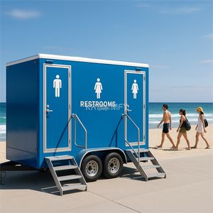 Toilettes mobiles de luxe VIP 2025, remorque de toilettes, salles de douche mobiles, portables - Product Image 1