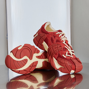 Scarpe da ginnastica in <span class=keywords><strong>vera</strong></span> <span class=keywords><strong>pelle</strong></span> con Logo personalizzato per donne e uomini che aumentano di altezza morbide e comode scarpe stringate alla moda invernali - Product Image 2