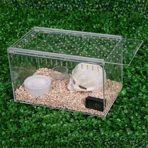 Boîte d'alimentation pour animaux de compagnie, boîtier en plexiglas personnalisé, Cage de <span class=keywords><strong>Reptile</strong></span> de Terrarium en acrylique - Product Image 2