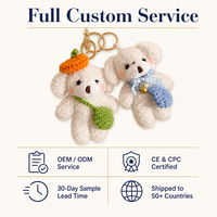 Porte-clés en peluche chien bouclé personnalisé avec logo, breloque de sac bouledogue, cadeau pour enfants, vente en gros, usine OEM ODM, 12 cm
