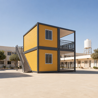 Dortoir modulaire à deux étages, logement préfabriqué pour travailleurs, maison conteneur pour chantier de construction