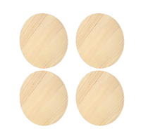 Plaque ronde en bois de 12 pouces, épaisseur 3/4 pouce, panneau suspendu en bois brut avec trou de suspension pour projets de bricolage