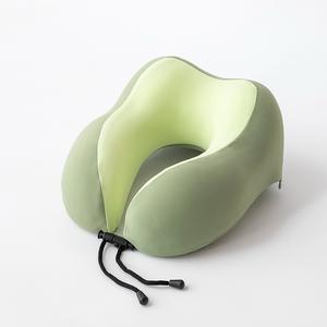 หมอนเมมโมรี่รูปตัวยูพร้อมผ้าสแปนเด็กซ์และผ้าไนล่อนสะท้อนกลับช้าหมอนรองไหล่และคอสองข้าง360องศา - Product Image 2