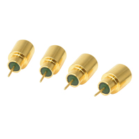 Conector RF hermético aeroespacial SMP chapado en oro premium personalizado, conector coaxial de un solo núcleo, vidrio sinterizado, ultra vacío, IP67