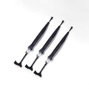 Parapluie semi-automatique tout-en-un avec poignée en plastique pour personnes âgées, personnalisable avec logo, idéal pour les cadeaux - Product Image 3