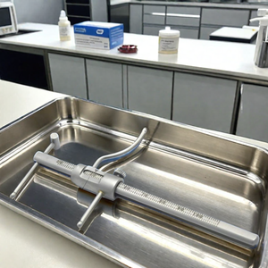 Staffa professionale in acciaio ortodontico dentale con indicatore manuale regolabile in altezza del localizzatore di posizionamento staffa di misurazione mobile - Product Image 2