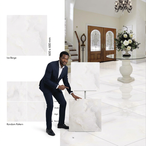 Azulejos de Porcelana Pulida con Diseño Geo Pebbles de Vistaar, 600x600mm, Revestimiento Vitrificado para Pisos - Product Image 3