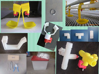 Cage d'alimentation pour poussins en treillis métallique galvanisé Cages d'élevage de bébés poulets Cadre en métal pour clôtures d'élevage de poussins