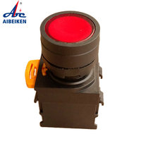 Interruptor momentáneo de encendido plano para máquina de fabricación de mascarillas, pulsador con luz roja, B2, XB4, 1NO, BC21, BC31, BC51, BC61, BC42, BC35, BC45