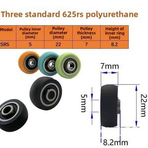 Riel de Polea Deslizante Silencioso de Doble Sellado de Acero con Alto Contenido de Carbono, Diámetro Exterior de 18 mm - Product Image 3