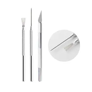 Art Suppliers 3PCS Sculpture Stainless Steel Pottery Clay Tools Set