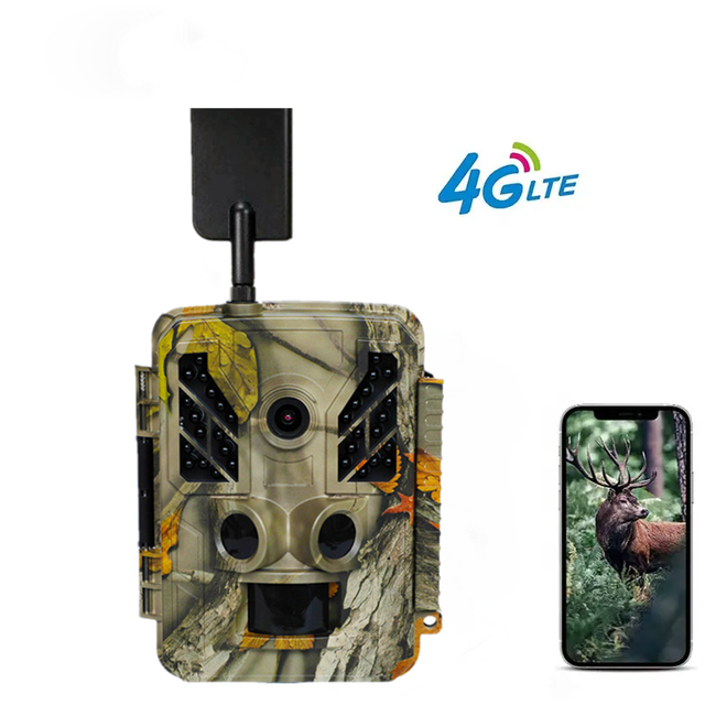 BSTCAM 48MP 25m Ditection Range Remote 4GFree SIM Card Wildlife Cellular Trail Camera for Wild Animals