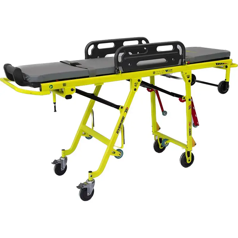 Hospital and First Aid Usage Foldable and Adjustable Emergency Ambulance Stretcher with Aluminum Alloy Material for Transferring