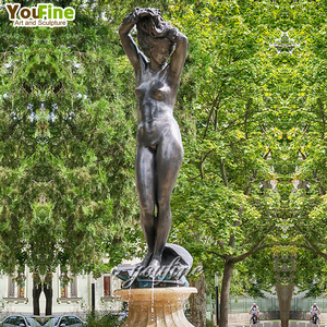 Scultura in Bronzo a Grandezza Naturale Donna Appoggiata al Ringhiera, Statua Figurativa in Fusione a Cera Persa per Decorazione di Giardini, Ville e Hotel - Product Image 6
