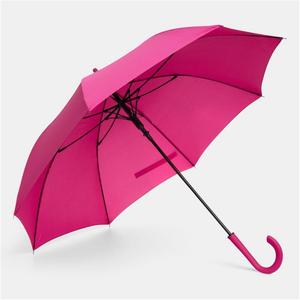 Parapluie pliant semi-automatique moderne <span class=keywords><strong>mini</strong></span> à poignée en J, droit, en polyester, avec impressions <span class=keywords><strong>de</strong></span> logo, 8 baleines en alliage, idéal pour les cadeaux promotionnels - Product Image 2