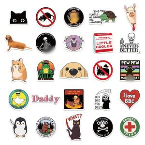 50PCS Drôle Jésus <span class=keywords><strong>phrase</strong></span> parodie meme idiot autocollant d'oie - Product Image 4