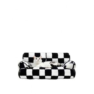 Medium Large Small Animal <b>Pet</b> Bed Removable Cover Deluxe Washable <b>Sofa</b> Lair Mat Soft Cozy Warm Scratch Wear Fashion Cloth Carton - Product Image 1