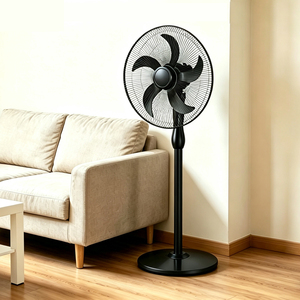 Ventilador de Pie de 16 Pulgadas con Energía Solar, 5 Aspas, Alimentación CA/CC, Batería de Litio Recargable, Motor sin Escobillas, Construcción de ABS y Metal, 10-12 - Product Image 4