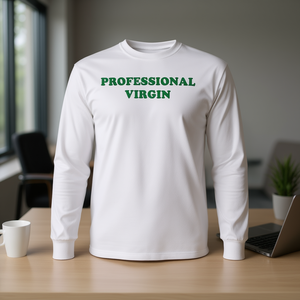 Camiseta Profesional de Manga Larga, Cuello Redondo, Blanca, Unisex, Talla Adulto - Product Image 3