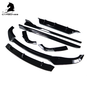 ABS paraurti anteriore labbro diffusore posteriore minigonne laterali M Sport <span class=keywords><strong>B</strong></span> Style Kit corpo nero lucido adatto per BMW X6 G06 2019 - Product Image 6