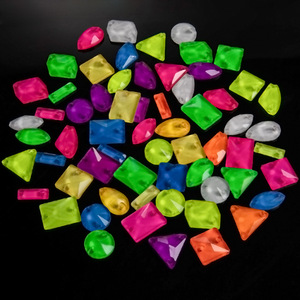 Wei Chen 20/50/100 dimensione mista di vetro fluorescente fibbia piatta per cucire a mano fai da te accessori per cucire 3D strass da cucire - Product Image 4