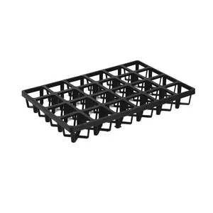 Garden Cultivation Plant Seedling Tray 20/24 Holes Plastic Square Pot Carry Tray