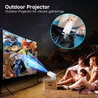 Mini projecteur HY300 amélioré, Android 12, double WiFi, BT5.4, 720P, 120 ANSI, décodage 4K, 500g, home cinéma portable, projecteur LED de poche