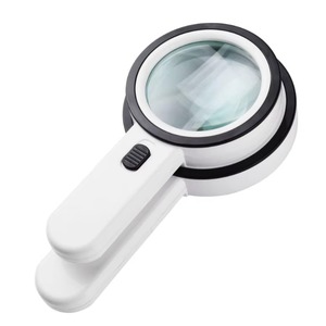 Handheld <b>Illuminated</b> Magnifying Glasses Magnifier with Light LED 3X 45X High Magnification for Reading - Product Image 1
