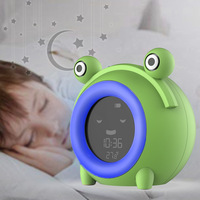 Entraîneur de sommeil pour bébé en forme de grenouille, conception commerciale, capteur Intelligent, entraîneur de sommeil, réveils numériques à Led