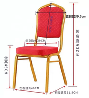 Fournisseur chinois de chaises de mariage de haute qualité pour l'événement chaise empilable personnalisée chaises de banquet en tissu pour hôtel restaurant