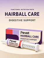 Gel Nutritionnel Pevet en Gros pour le Contrôle des Boules de Poils chez les Chats – Favorise la Santé Digestive et du Pelage – Sûr, Sans Céréales, Riche en Protéines